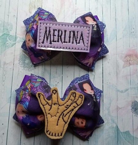 Merlina Hair Bows / Pares De Merlina - photo 5