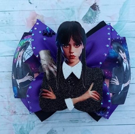 Merlina Hair Bow / Addams Family Hair Accessory