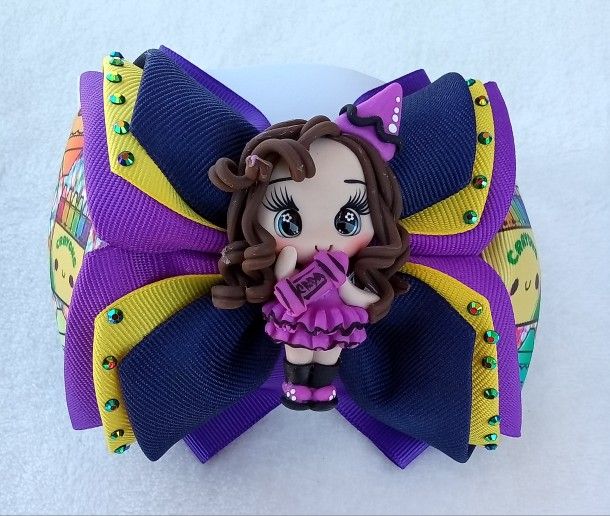 Back To School Hair Bow