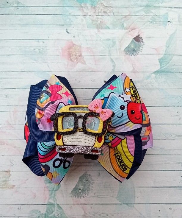 Back To School Hair Bow