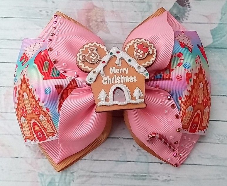 Ginger Bread Hair Bow