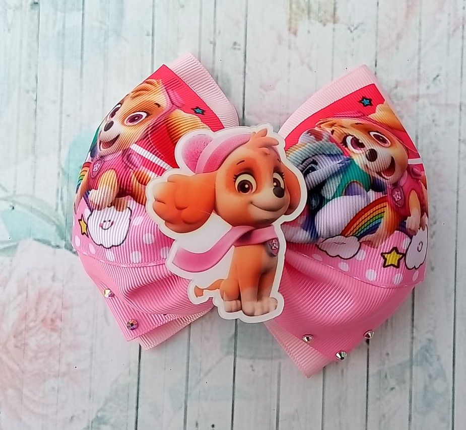 Sky Hair Bow, Paw Patrol Hair Bow