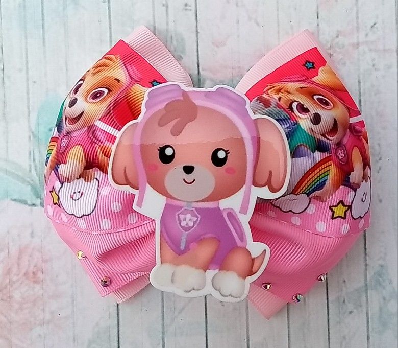 Sky Hair Bow, Paw Patrol Hair Bow - photo 2