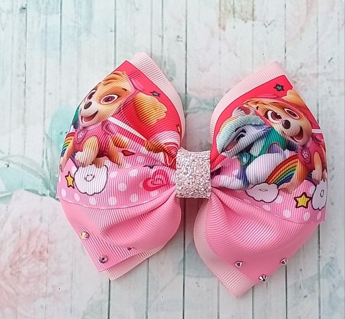Sky Hair Bow, Paw Patrol Hair Bow - photo 4