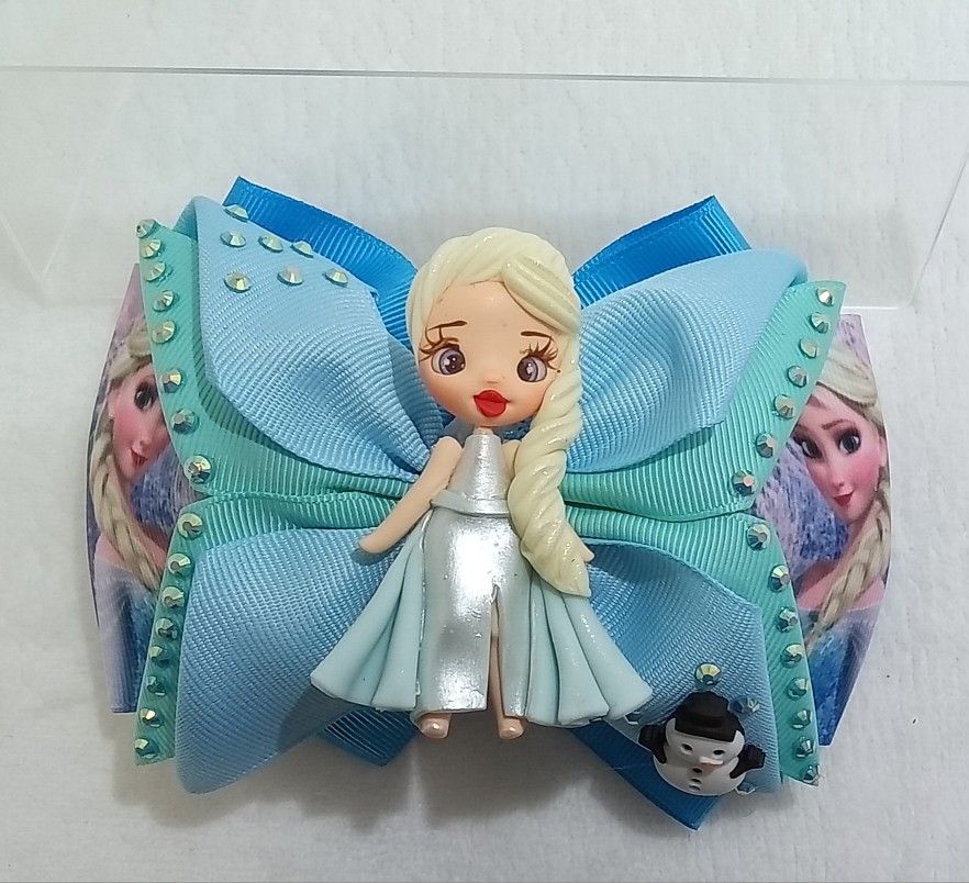 Elsa Hair Bow / Frozen Hair Bow / Moño De Elsa