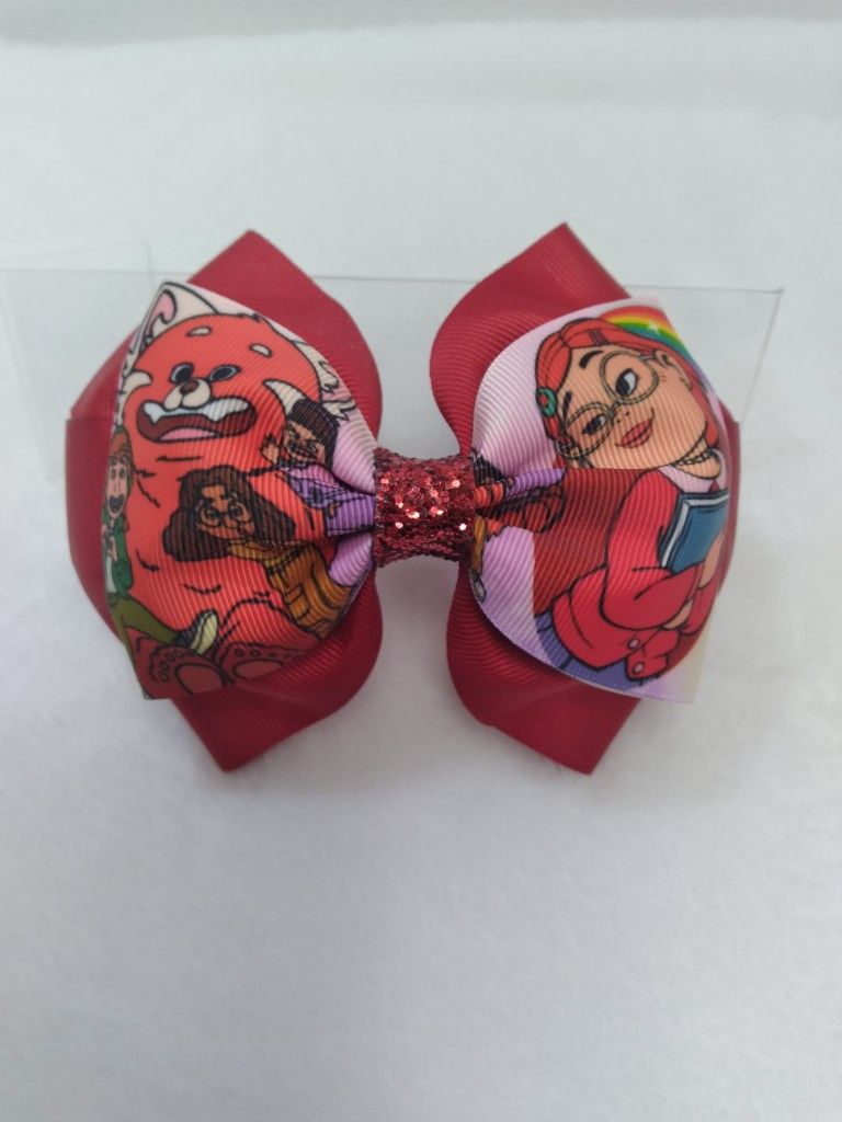 Turning red Hair Bow