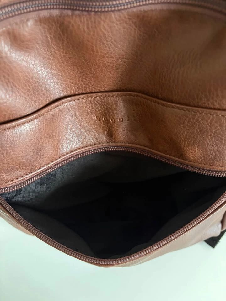 Bugatti brown leather backpack up to 15,6” laptop - photo 4