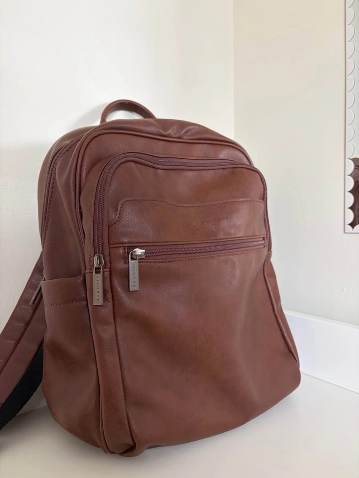 Bugatti brown leather backpack up to 15,6” laptop - photo 5