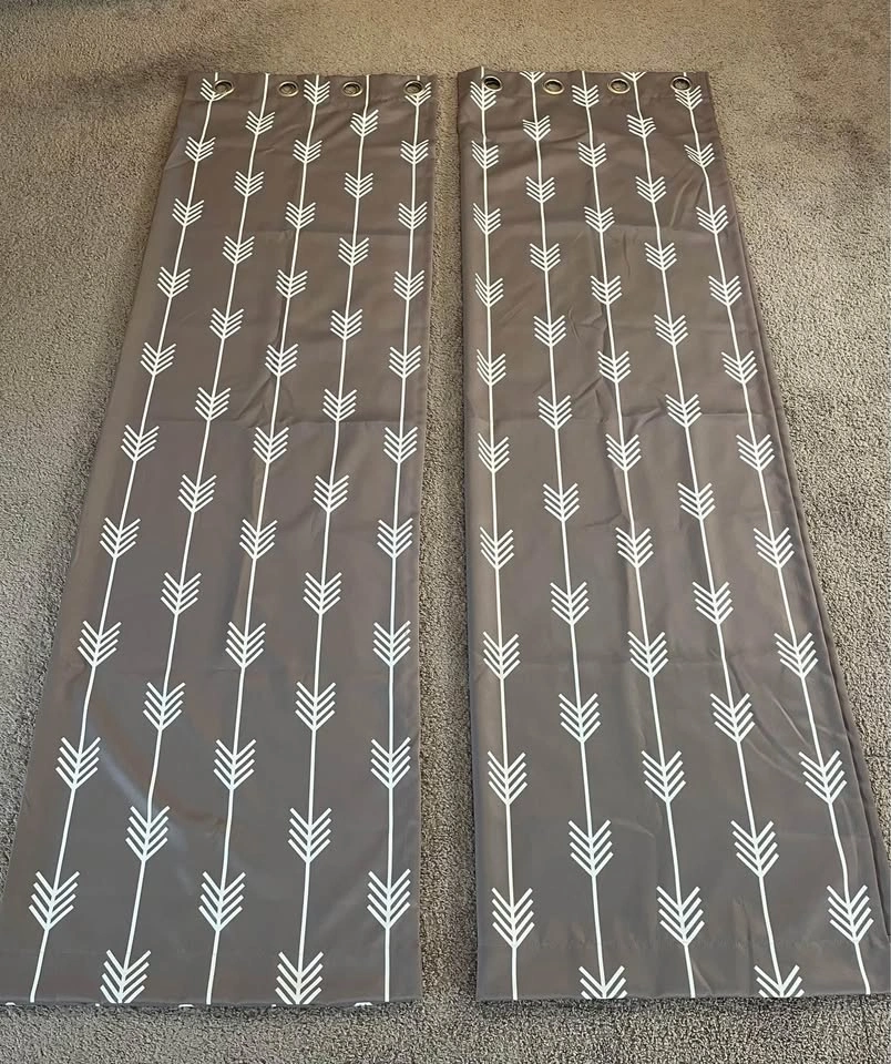 Clontarf Geometric Blackout Thermal Grommet Curtain Panels - photo 2