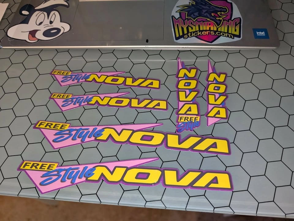 Vintage Norco Nova BMX Decal Kit – Old School 1980s Replica Stic