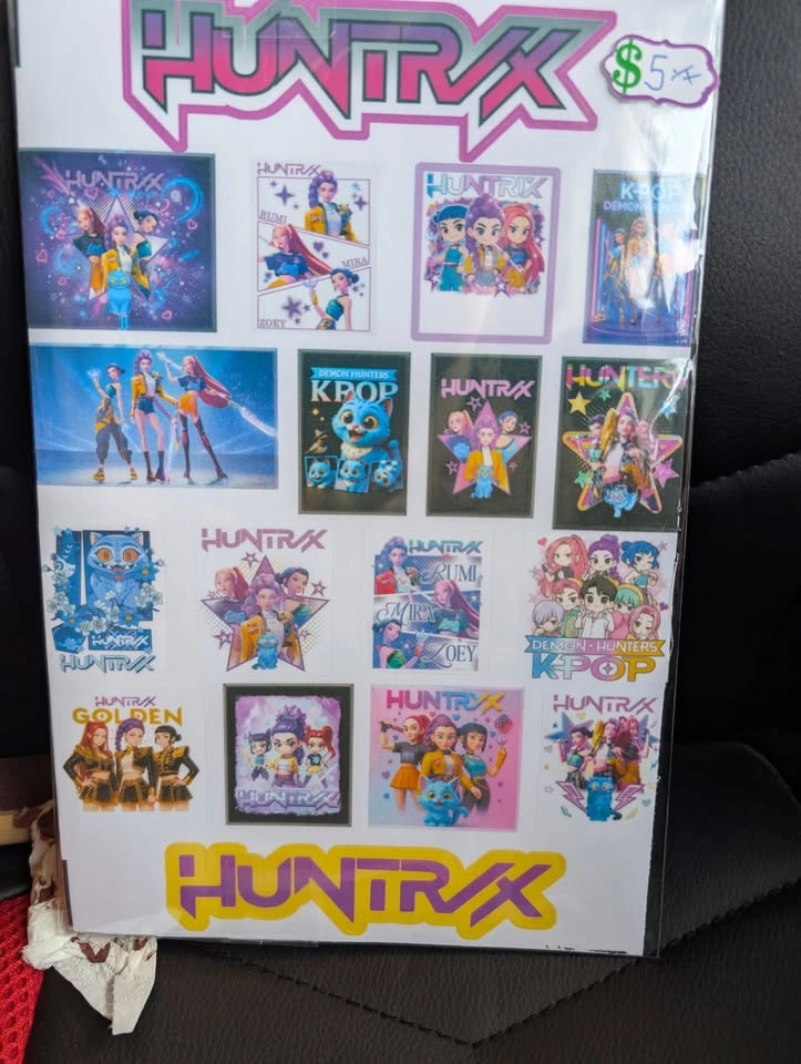 Huntrix K-Pop Vinyl Decal Sheet - Demon Hunter Sticker Pack - photo 3