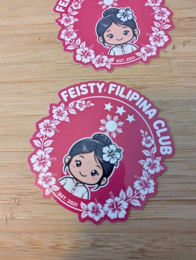 Feisty Filipina Club 4" Decal