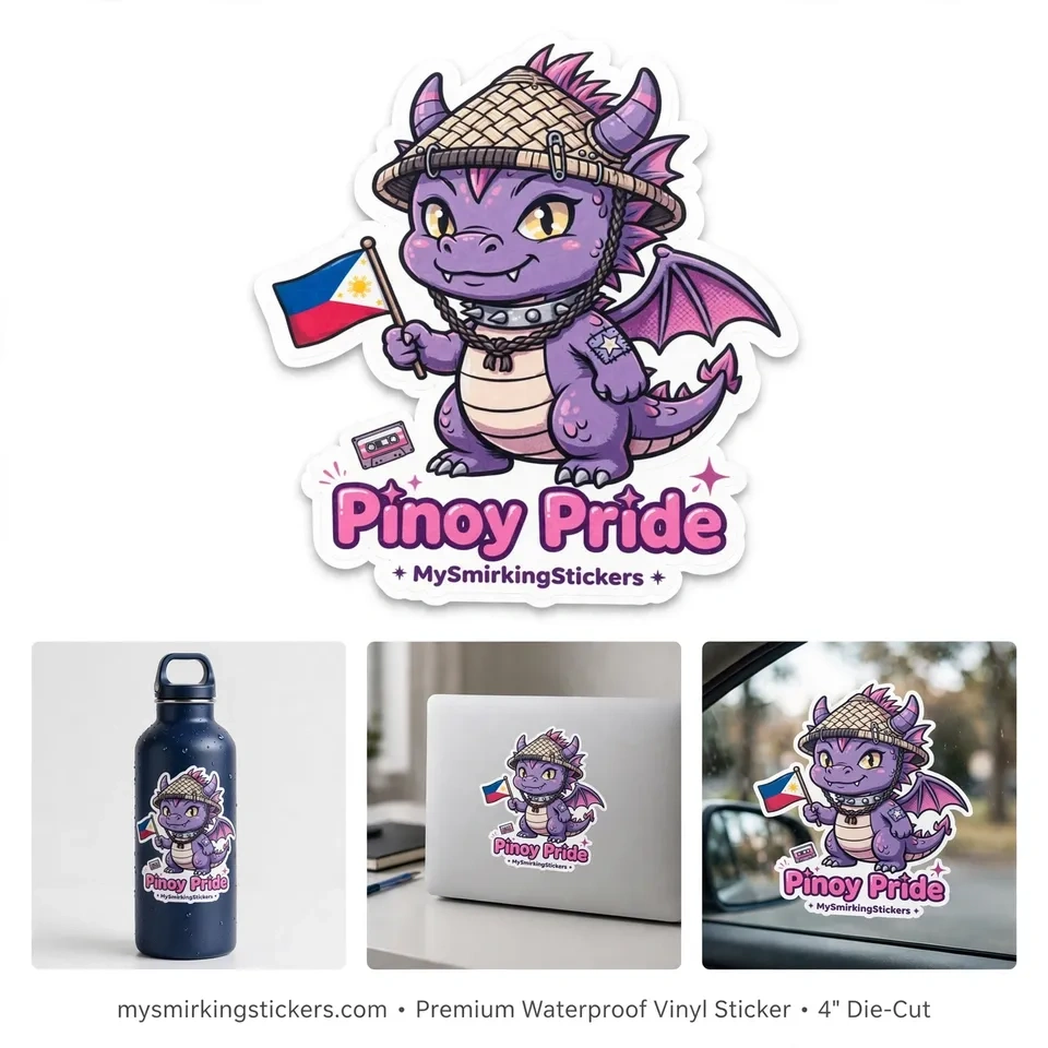 Feisty Filipina Club 4" Decal - photo 3