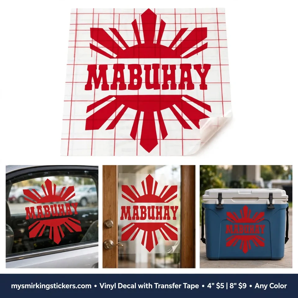 Feisty Filipina Club 4" Decal - photo 4
