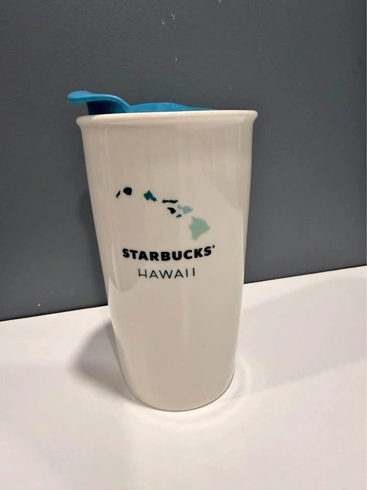 Starbucks Hawaii Ceramic Travel Mug with Lid