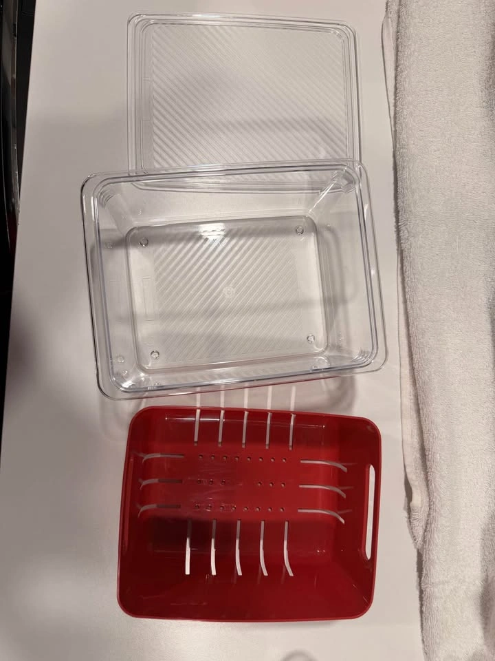 Produce Keeper Storage Containers with Drain Baskets – Set of 4 - photo 4