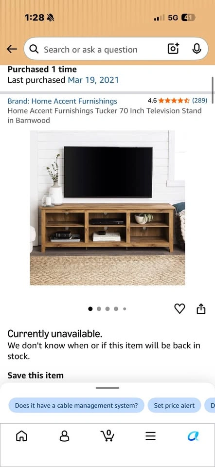 70” Barnwood TV Stand / Media Console, Great Condition, $85 OBO - photo 2