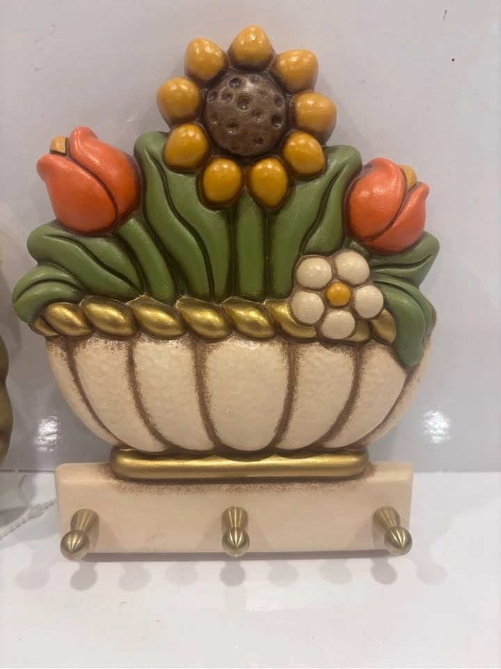 THUN Italy handcrafted ceramic floral wall decor set - photo 2