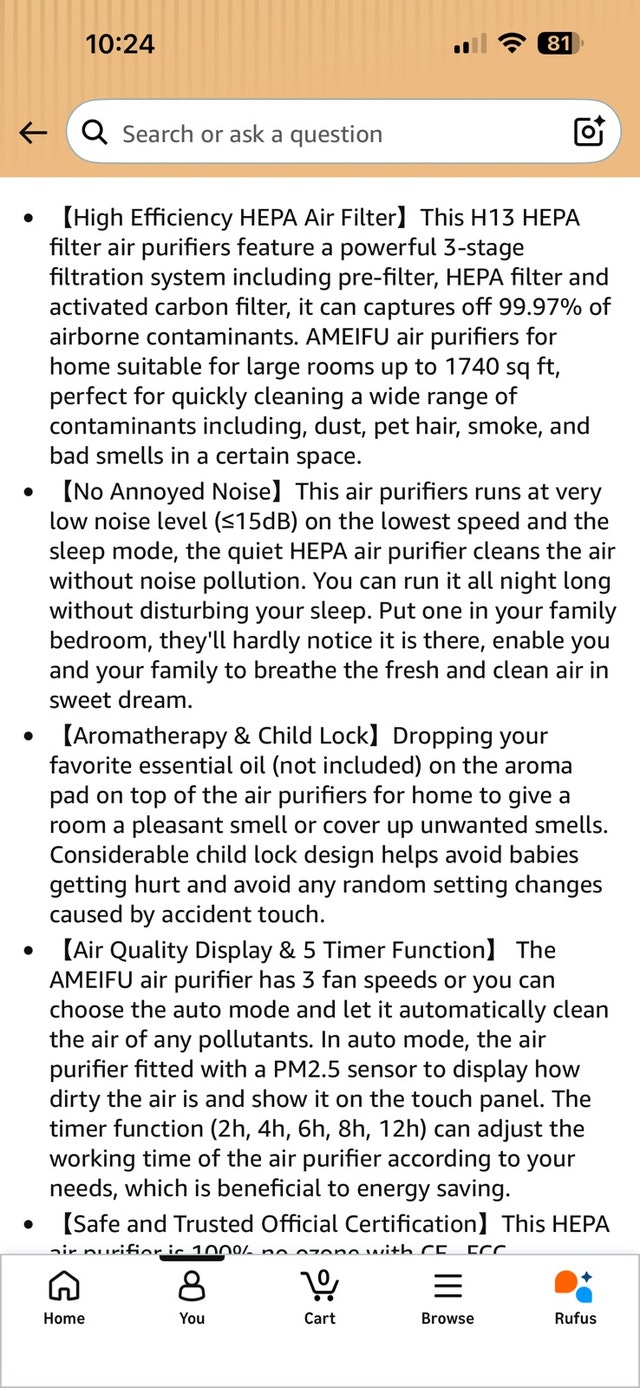 AMEIFU Air Purifier - photo 4