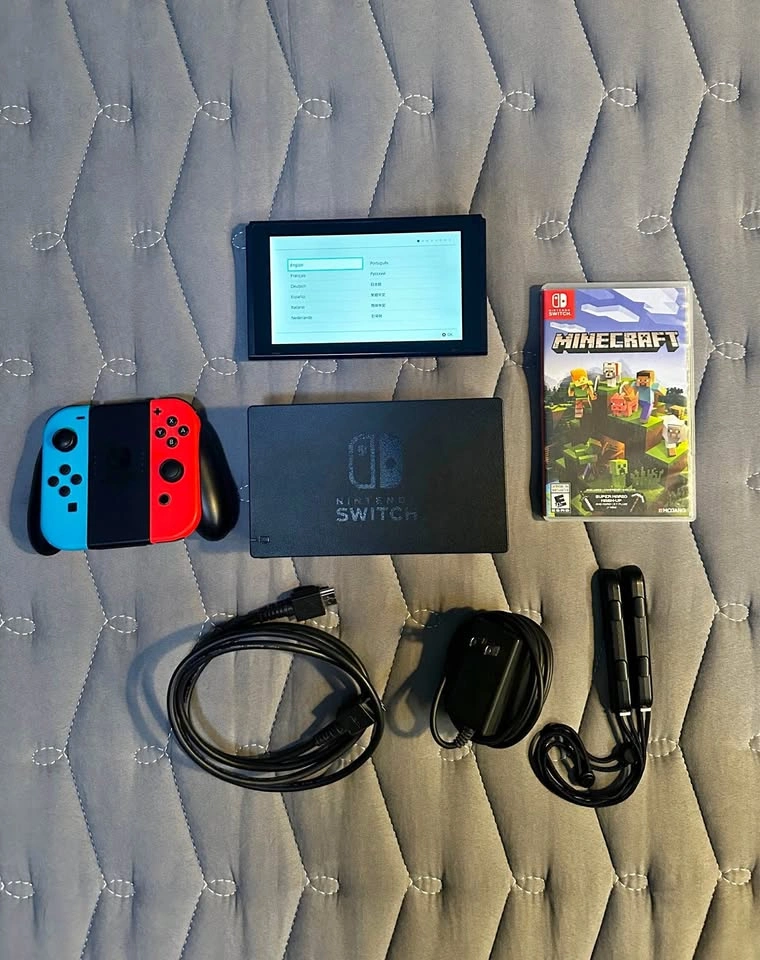 Nintendo Switch V2 With Minecraft Game