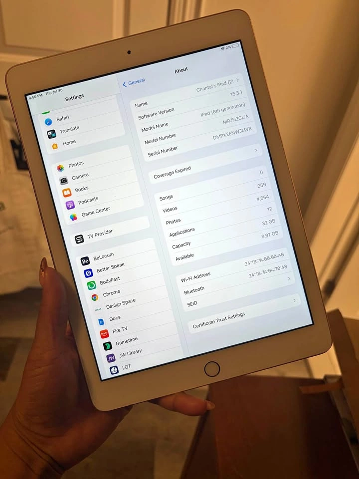 Rose Gold 6th gen IPad