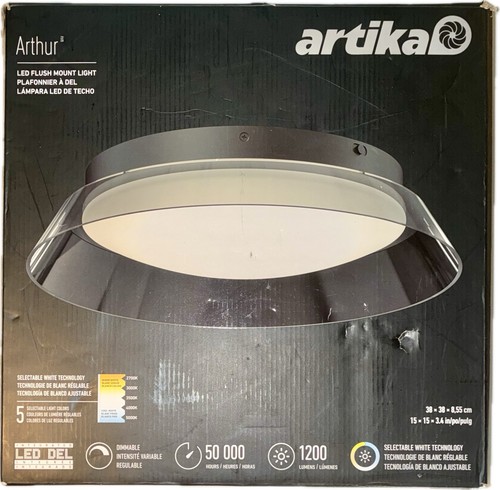 Artika 1-Light Integrated Selectable LED Flush Mount Ceiling 5CC