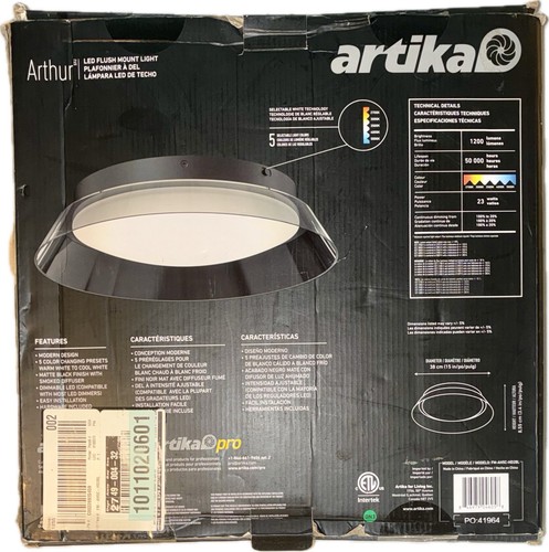 Artika 1-Light Integrated Selectable LED Flush Mount Ceiling 5CC - photo 2