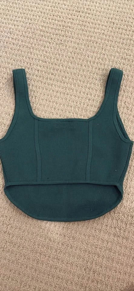 Aritzia green corset top - photo 2