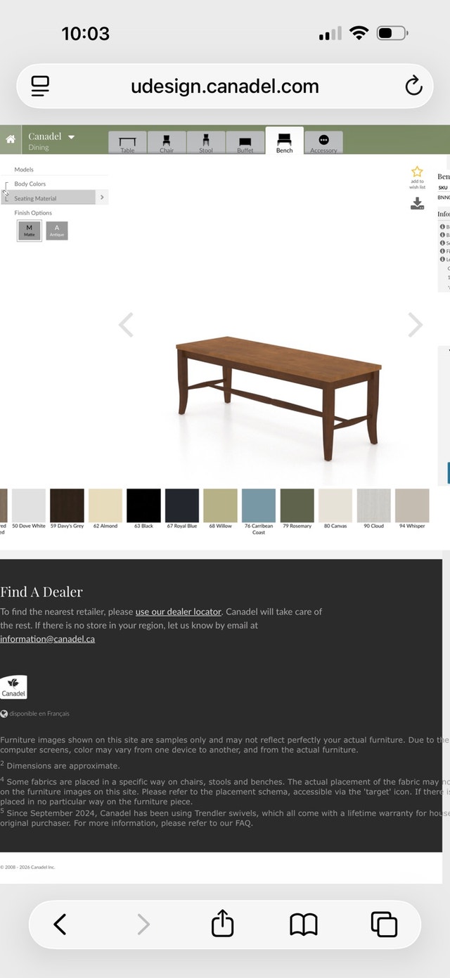 Canadel Bench - photo 4