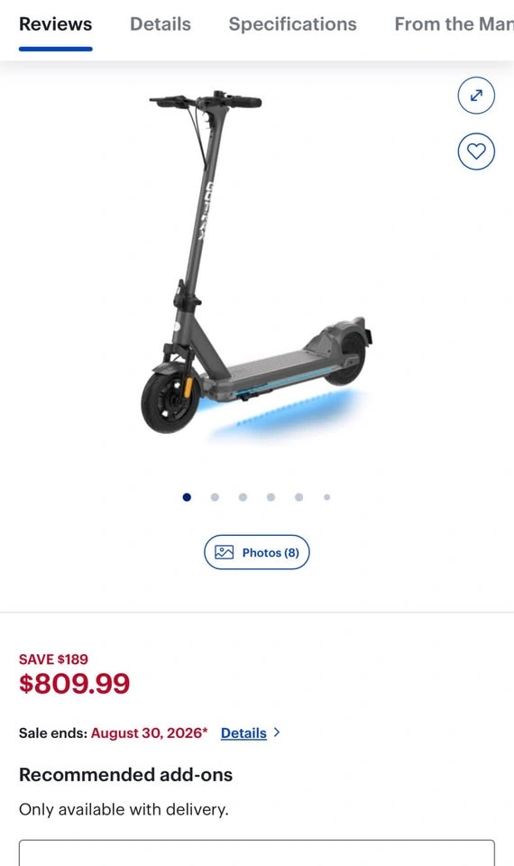 Gotrax G6 Electric Scooter (Acton pickup) - photo 5