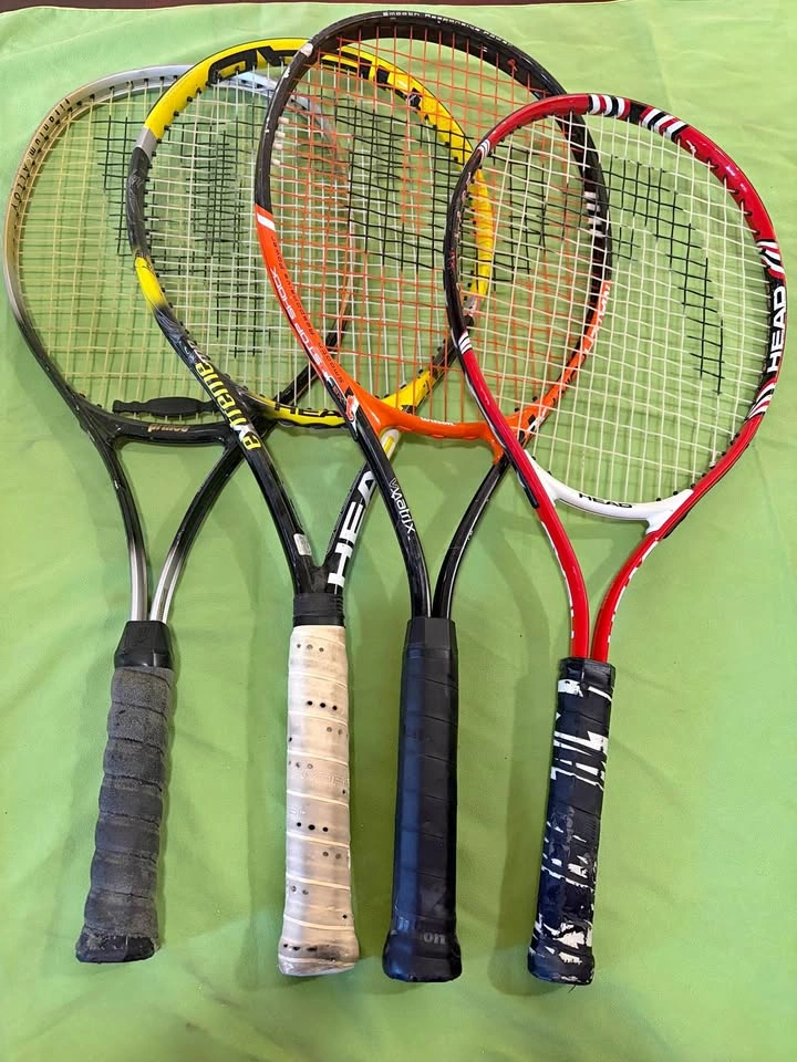 4 Tennis Rackets – HEAD, Babolat, Prince