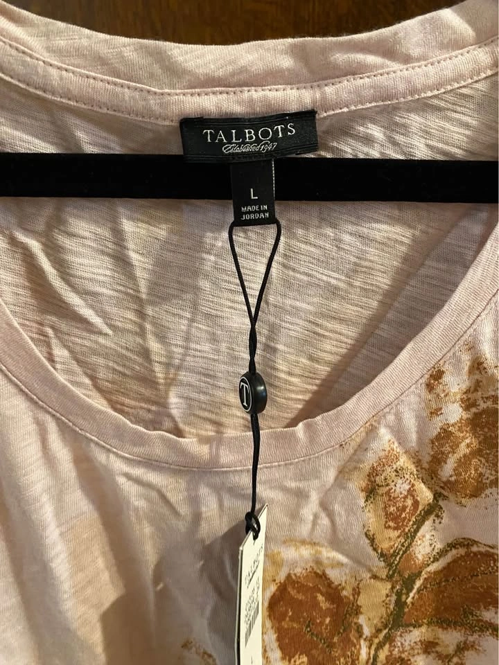 Talbots Pink Long Sleeve Top (L) - photo 3