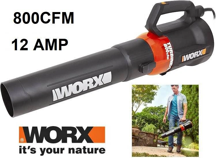 NEW WORX Turbine Electric Leaf Blower 800 CFM