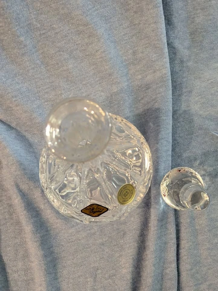 Hand cut Czech crystal decanter - photo 3