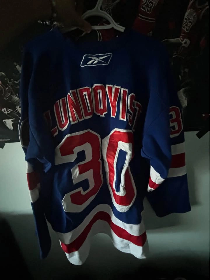 Classic NHL Reebok Authentic Rangers #30 Lundqvist Jersey - photo 2
