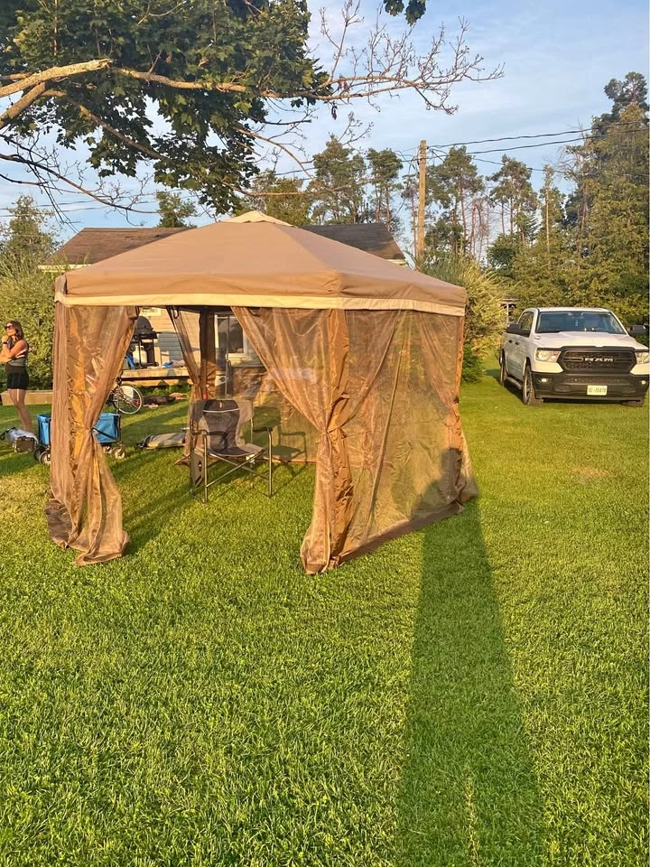 COOSHADE Pop Up Gazebo 6 Sided Screened Canopy Tent