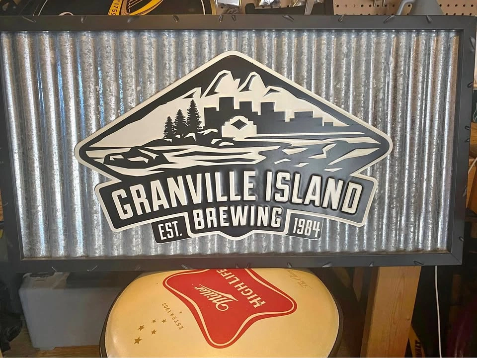 Granville Island Brewing sign