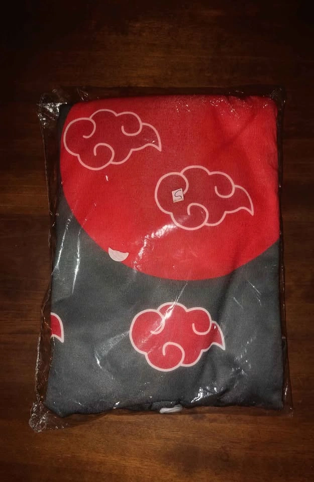 Naruto Akatsuki Red Cloud Hoodie Size Small - photo 3