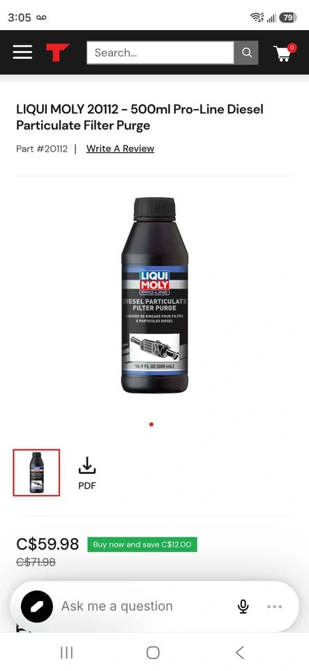 Liqui Moly Pro-Line Diesel Particulate Filter Cleaner and Purge - photo 3