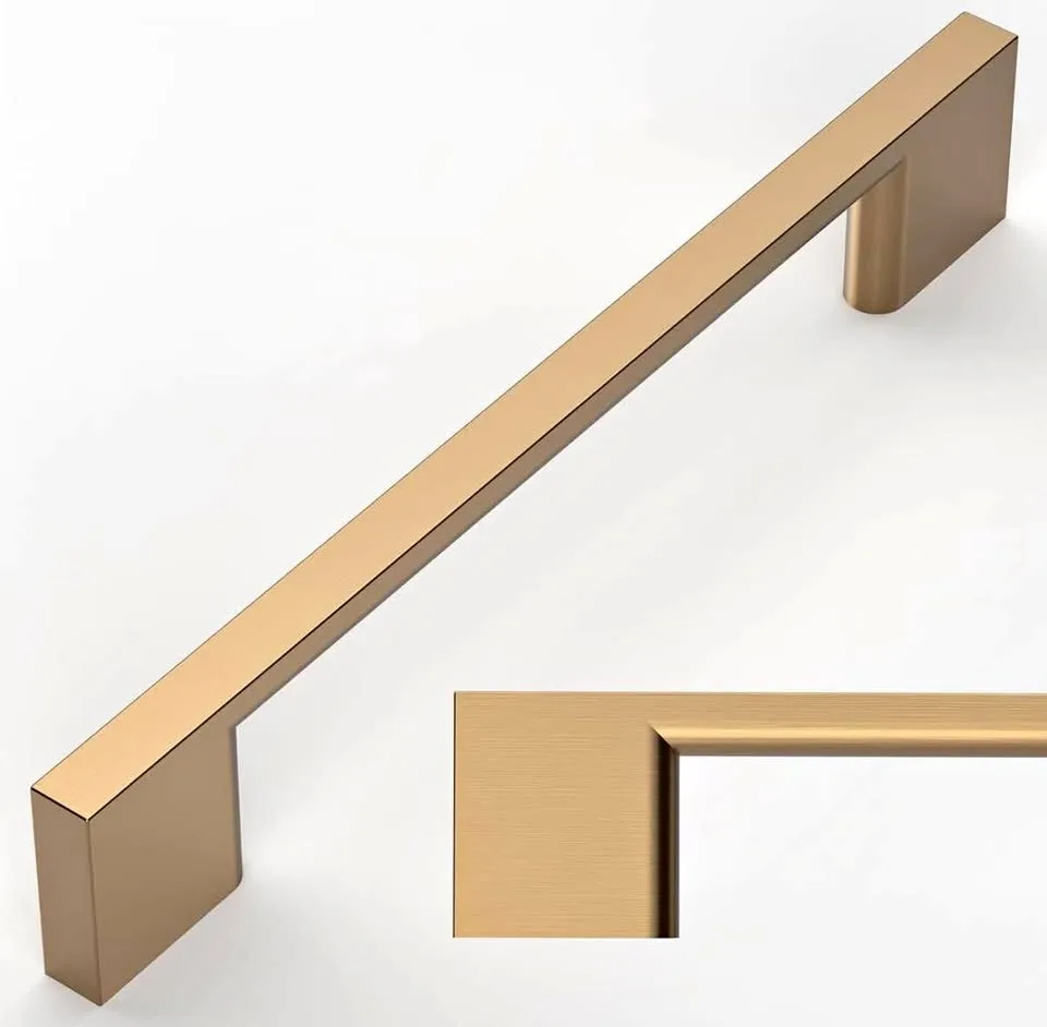 Solid Brass Cabinet Pulls – Set of 24 – Gold Finish