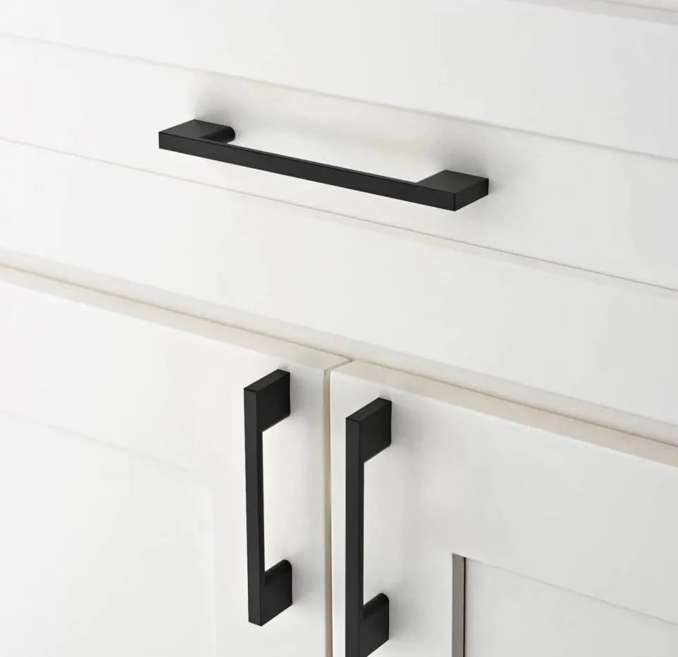 Matte Black Cabinet Pulls – Set of 24 – Modern Style