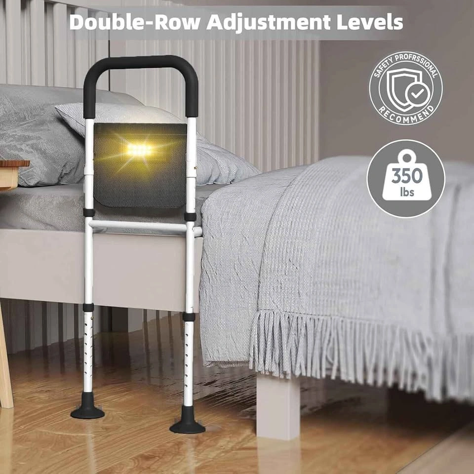 Bed Rail for Elderly: Adjustable & Lighted - photo 2