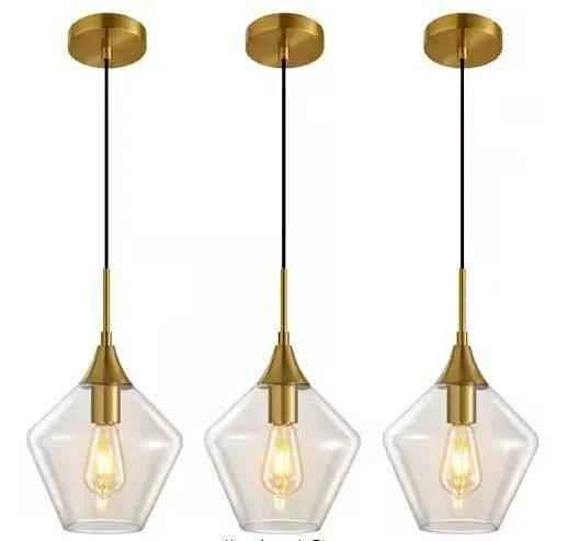 NEW-3-Light Dimmable Gold Chandelier