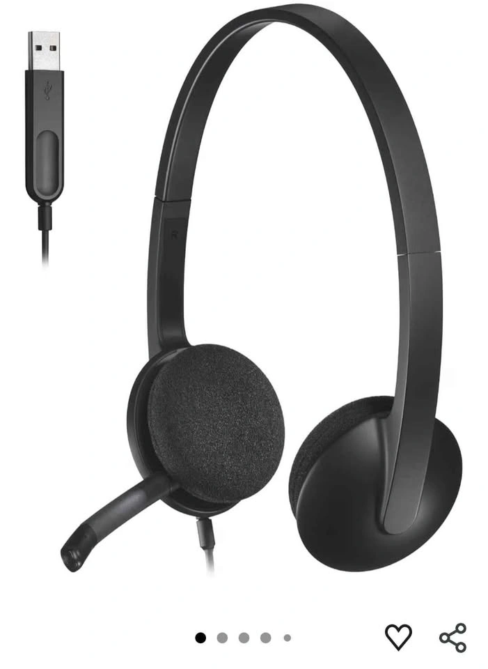 Logitech duo noise cancelling USB A headset - photo 2