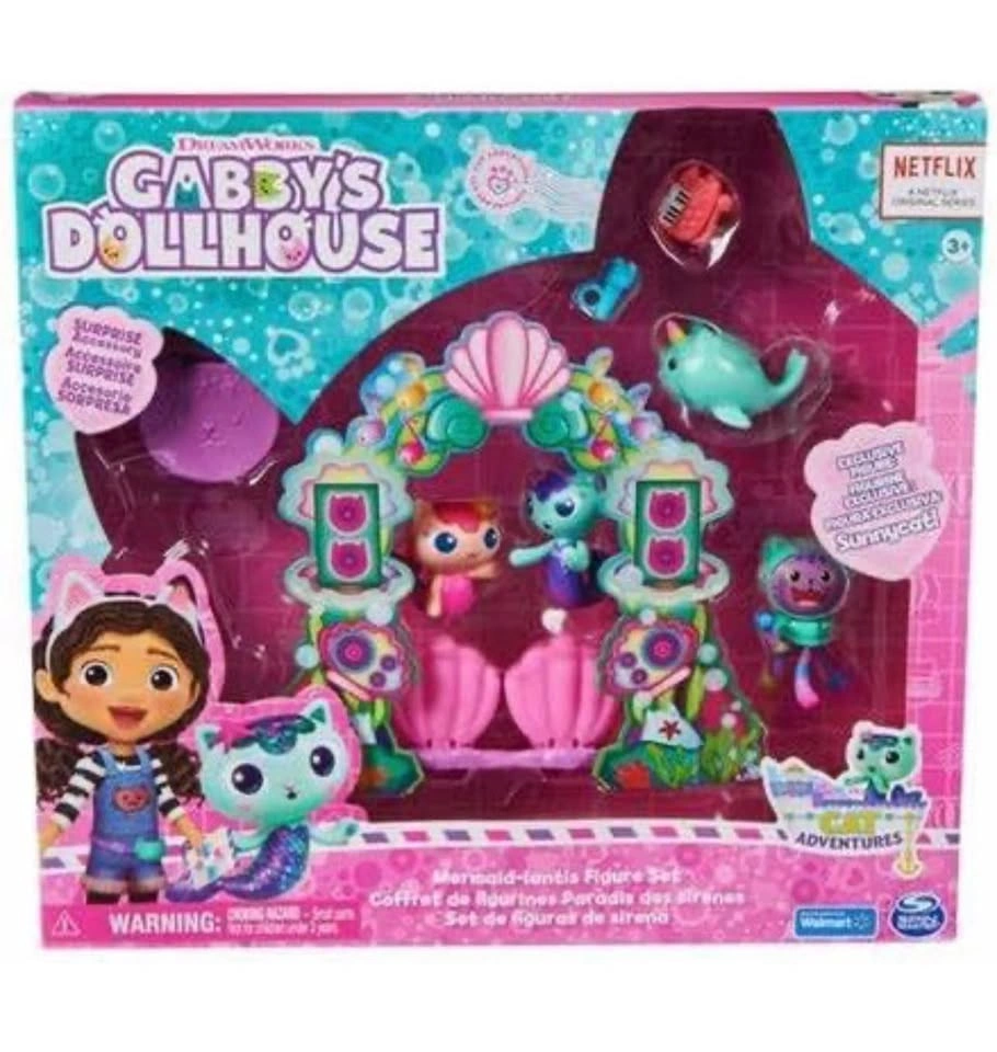 NEW Gabby’s Dollhouse Mermaid-lantis Figure Set - photo 3