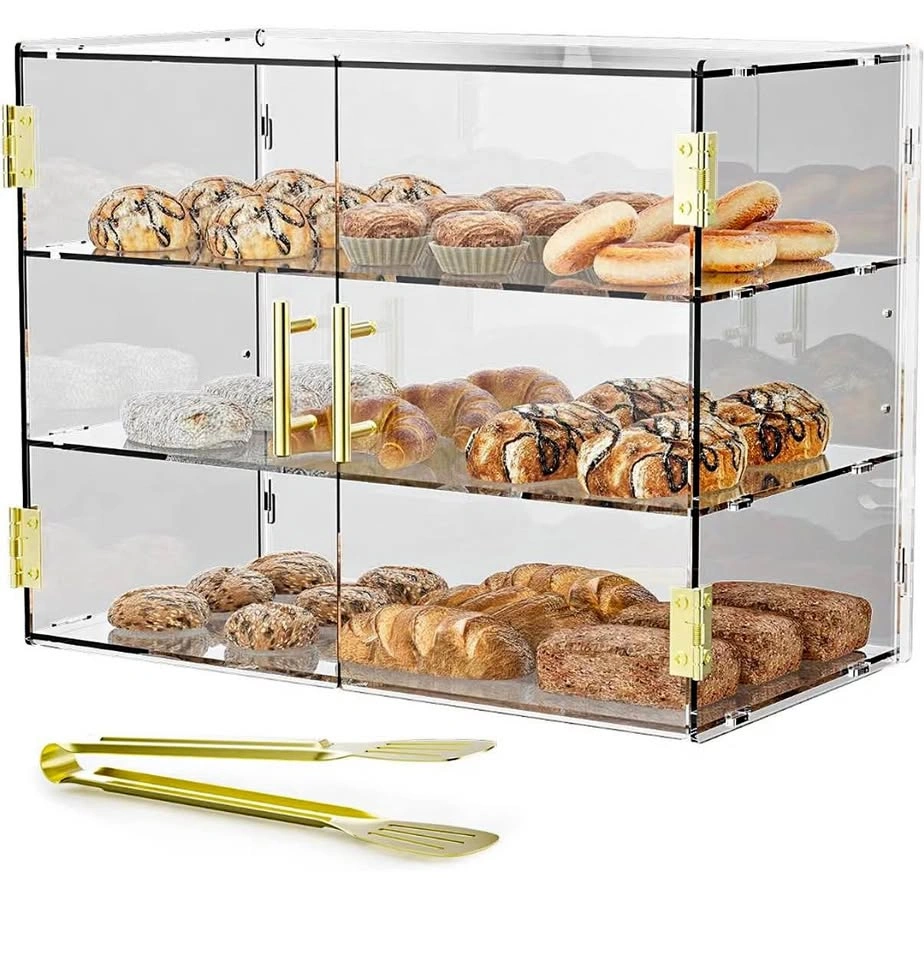 Brand New Bakery Display Set – Gold Handles (Box Never Opened)