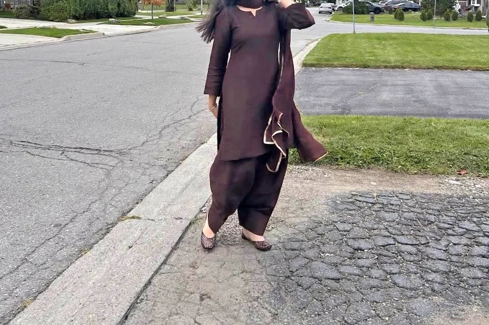 Elegant Brown Plain Farshi Salwar Suit – Classy Traditional Look