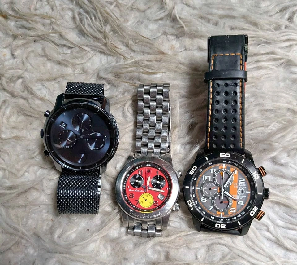 Mavado, Lamborghini, and Citizen Eco-Drive Watches