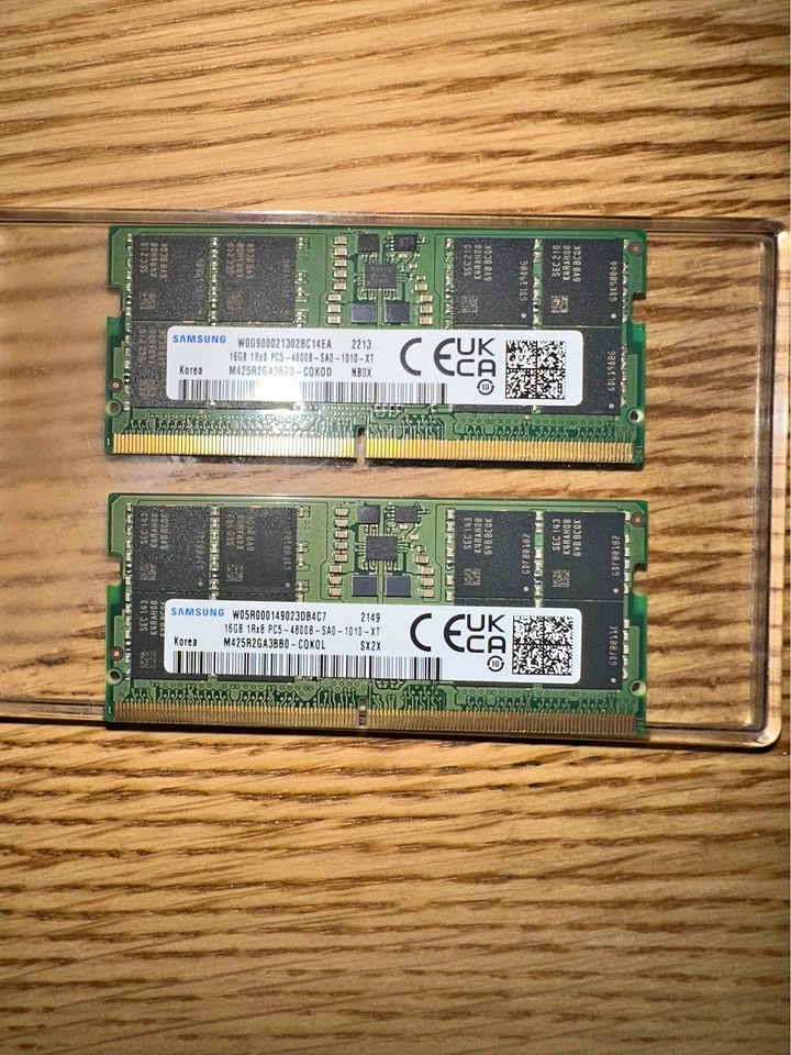 Samsung 32GB (2x16GB) DDR5-4800 SODIMM Laptop RAM