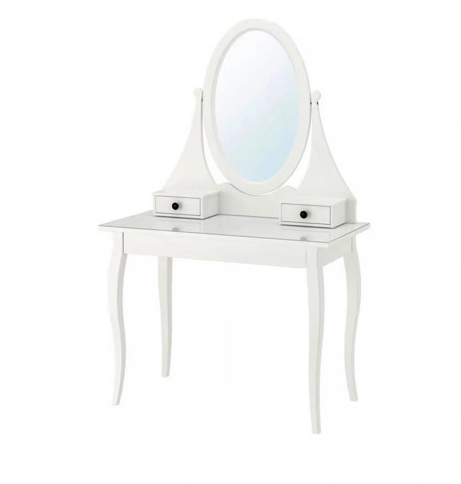 HEMNES Dressing table with mirror, white (IKEA)